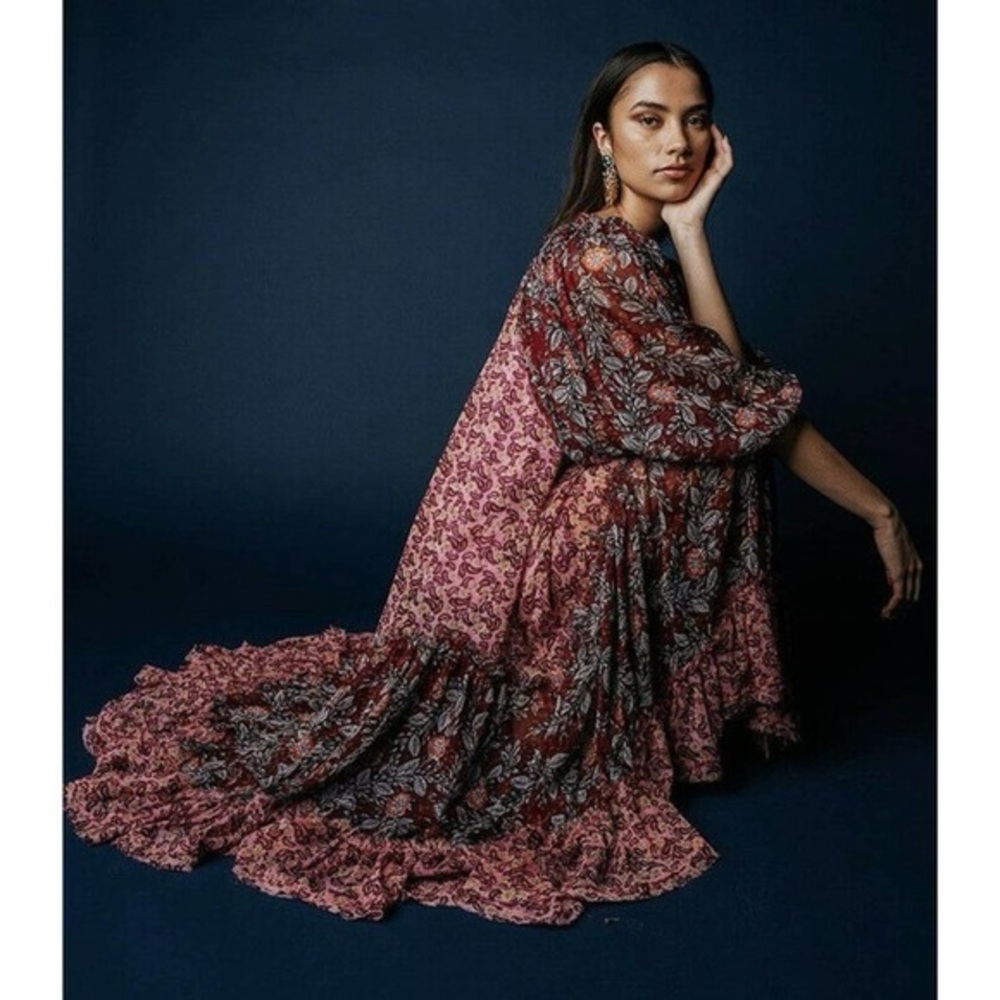 Free People Estelle Dress  Pop Combo Maxi Dress Small